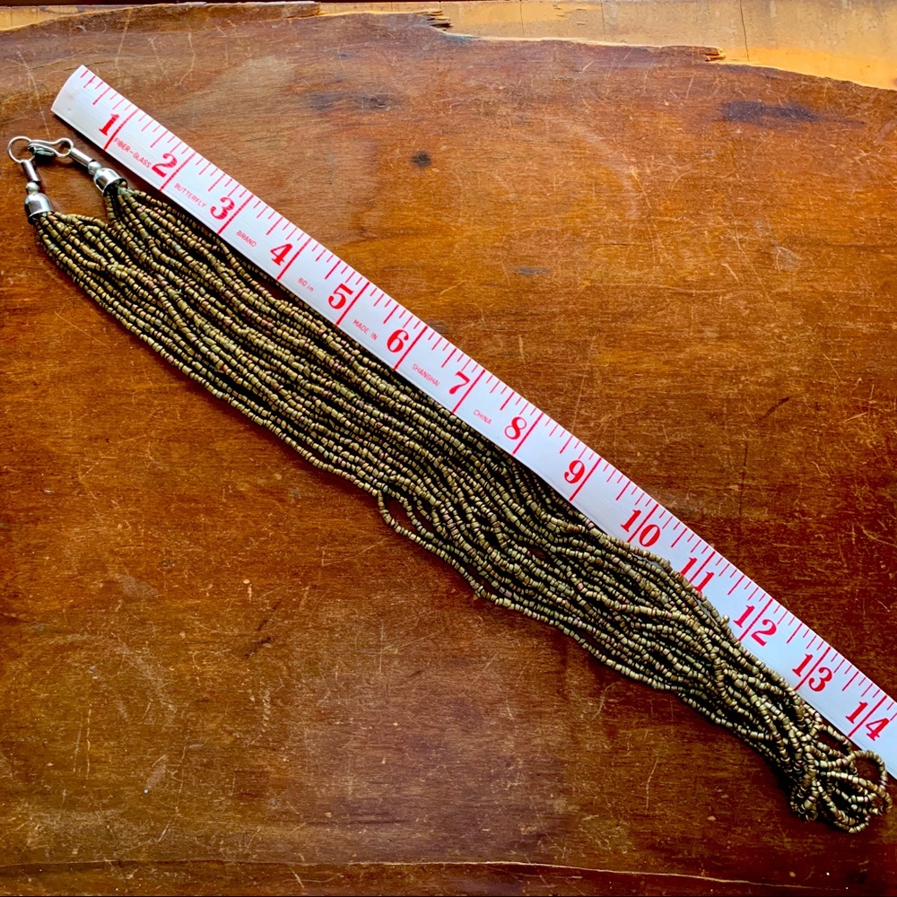 Copper & Brown Beaded Necklace